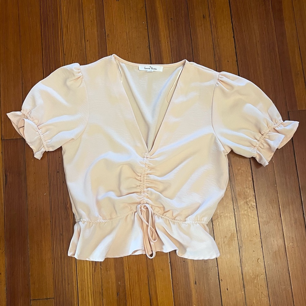 Pink Ruffle Top